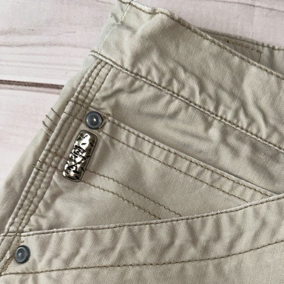 Vintage 90s Y2K Generation X Khaki Shorts | Size 9/10 Summer Retro Vintage Cute - Picture 3 of 7